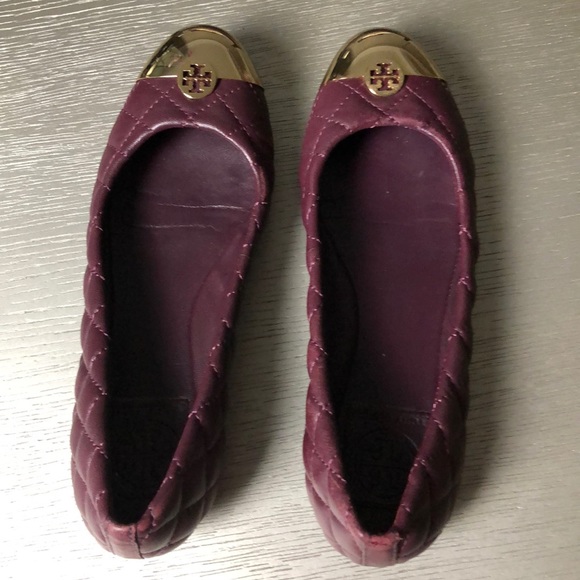 TORY BURCH Kaitlin Shiraz & Gold Quilted Leather - Picture 2 of 10